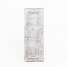 Black Fleece Back Pad by Freedman's, front-view of textured grey fabric