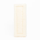 Black Fleece Back Pad by Freedman's, front-view of textured natural fabric