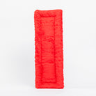 Black Fleece Back Pad by Freedman's, front-view of textured red  fabric