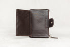 Interior View of Brown Leather Freedman's Ladies Medium Wallet with Card Slots