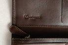 Detail of Freedman's Canada Leather Craftsmanship on Ladies Wallet