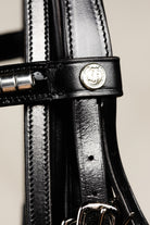 Freedman's Logo Detail on Leather Bridle