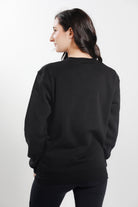 Back View of Women Wearing Freedman's Embroidered Crewneck Sweatshirts