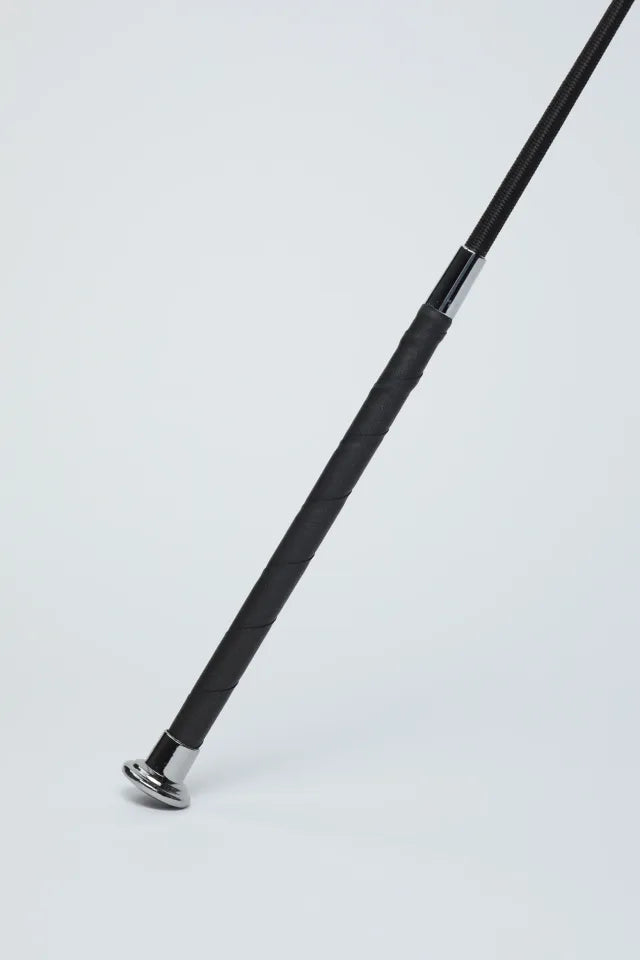 Black Grippy Handle Show Crop, showcasing its textured grip, shaft material, chrome tip.