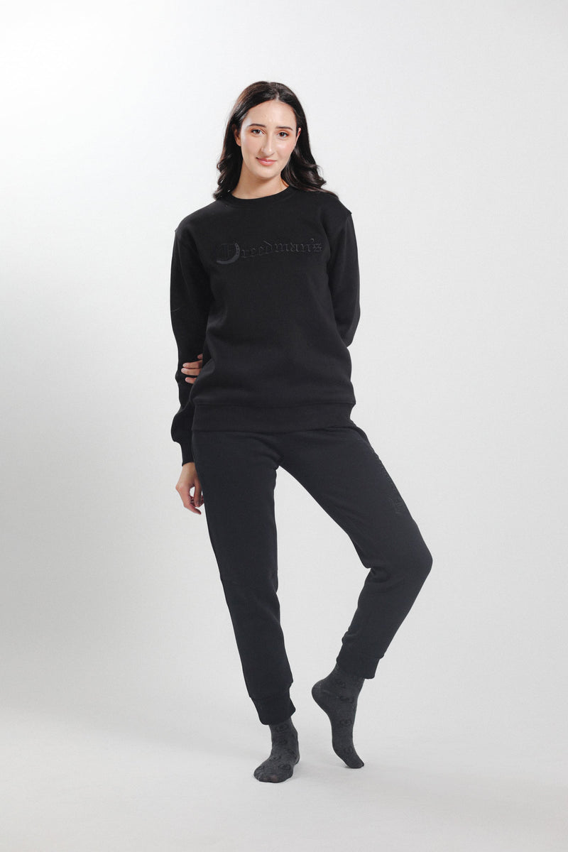 Freedman's Ladies' Joggers: Black Joggers with Equestrian Style, Relaxed Fit, Soft Fabric, and Subtle Branding, Perfect for Casual Wear or Lounging