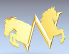 West Coast Morgans logo for custom Browband.