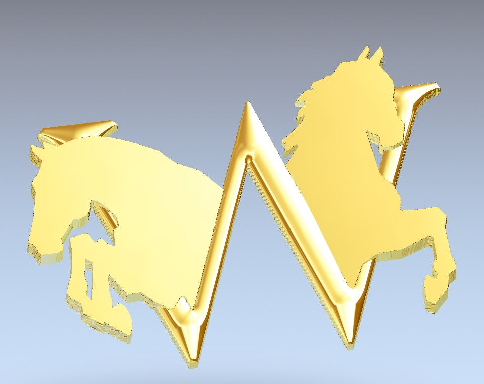 West Coast Morgans logo for custom Browband.