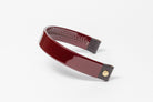 Freedman's Curved Browband, Burgundy Patent Leather with dark leather ends.