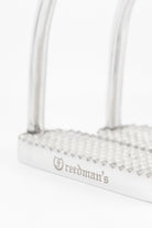 Close-up of Freedman's Ultra Light Stirrups Showing Freedman's Logo