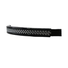 Freedman's Chain Browband for Harness: Black Leather Browband with Chrome Chain Detail, Close-Up