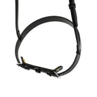 Close-up of Horse Caveson with Adjustable Chin Plate and Two Buckles