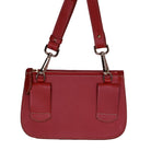 Freedman's Newcastle Belt Bag in Red Leather with back belt loops and gold hardware.



