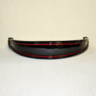 North Wind Stable Browband, black patent leather with red piping.