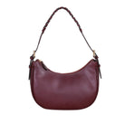  Bordeaux Brett Bag with braided shoulder strap, shown on a white background.