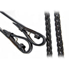 Close-up of Braided Reins (Plaited) on a white background.