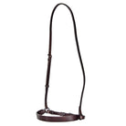 Close-up of Draw Tight Caveson: Leather Horse Training Equipment with Adjustable Straps and Buckles 
