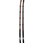 Inside Rubber Ratchet Reins: Leather Reins with Rubber Inside Grip, Ratchet Detailing, and Buckle Closures 