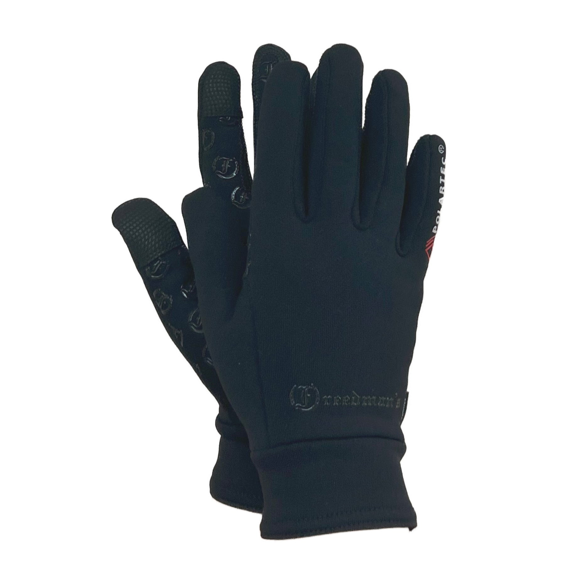Black Ladies' Winter Gloves made with Polartec fabric

