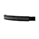 Freedman's Chain Browband for Harness: Black Leather Browband with Chrome Chain Detail, Close-Up