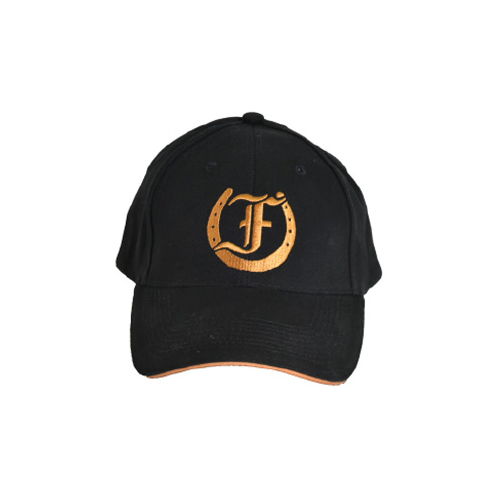 Black Freedman's Signature Ball Cap with Gold Embroidered Logo

