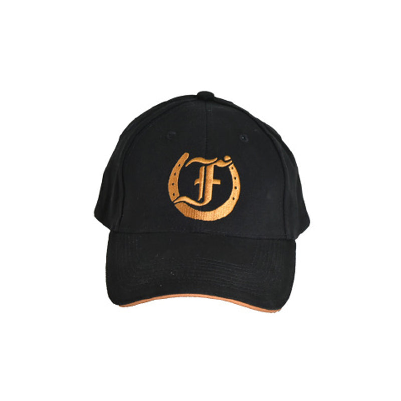 Black Freedman's Signature Ball Cap with Gold Embroidered Logo

