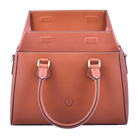 Freedman's Dormeuse Bag: Classic and Elegant Women's Handbag, Pink Leather with Detailed Stitching