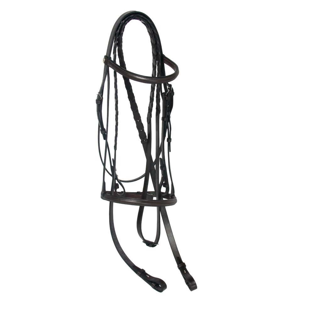 Show Hunter Snaffle Bridle with Padded Crown