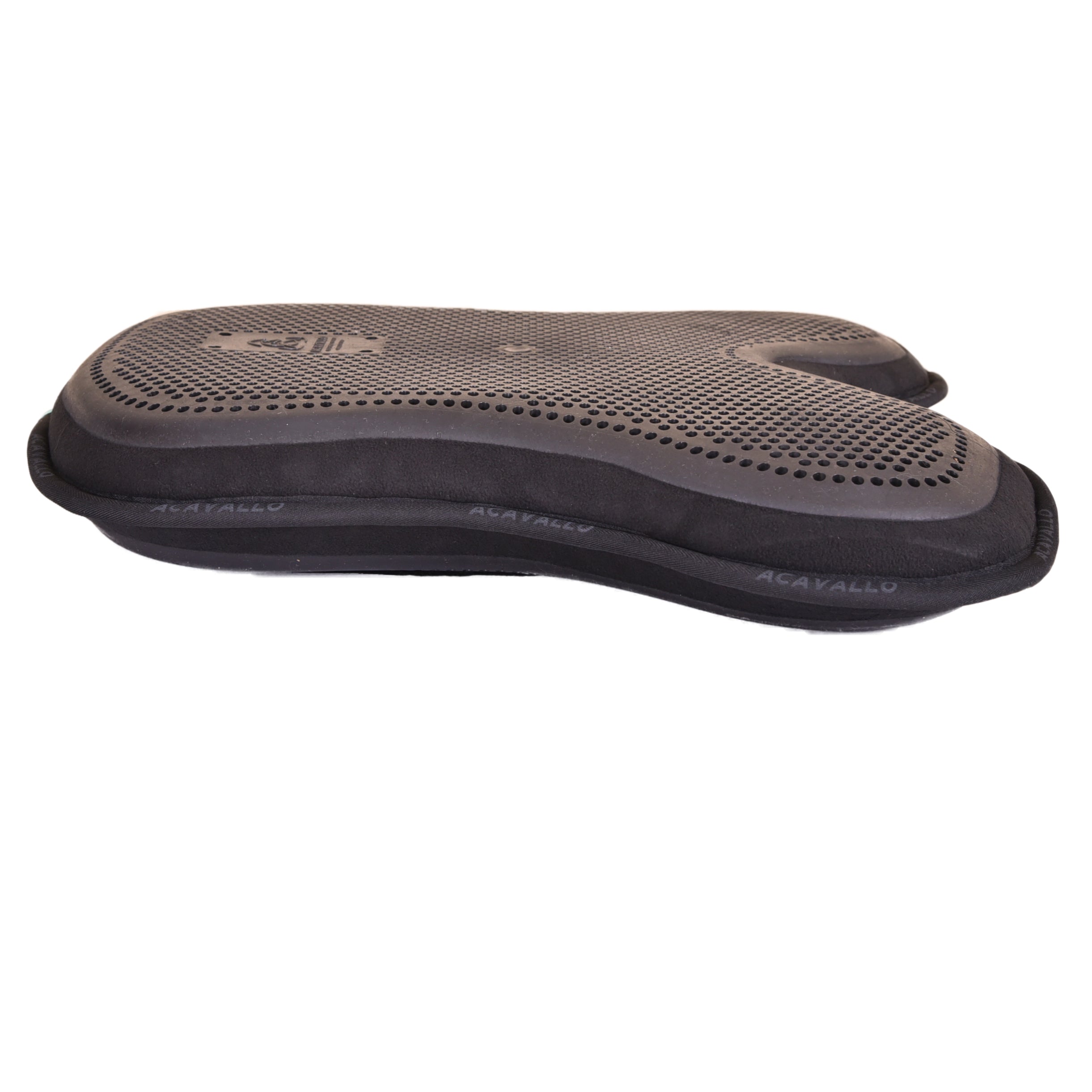 Black Acavallo low back memory foam and gel saddle pad. Silo 7


