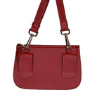 Freedman's Newcastle Belt Bag in Red Leather with back belt loops and gold hardware.


