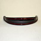 North Wind Stable Browband, black patent leather with red piping.