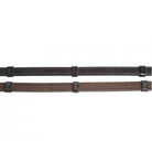 Inside Rubber Ratchet Reins: Leather Reins with Rubber Inside Grip, Ratchet Detailing, and Buckle Closures 
