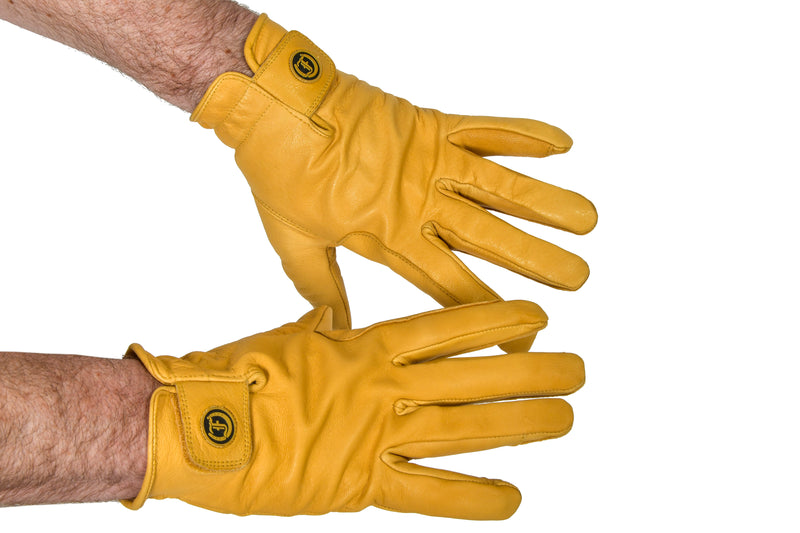 Freedman's Men's Deer Soft Work Gloves, Yellow Deerskin Leather