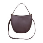 Brown Barouchet Bag with shoulder strap and handle, shown on a white background.