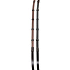 Inside Rubber Ratchet Reins: Leather Reins with Rubber Inside Grip, Ratchet Detailing, and Buckle Closures 